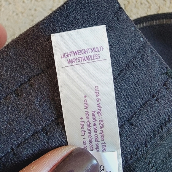 Cacique Black Strapless Bra 46DD - Picture 4 of 4